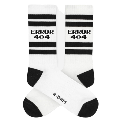 ADAM CREW BLACK STRIPES ERROR 404 SOCKS ASSORTED 41-46