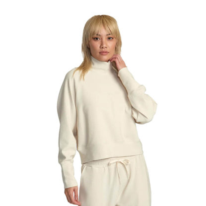 RVCA SOFIE WAFFLE MOCK NECK LATTE XS/6