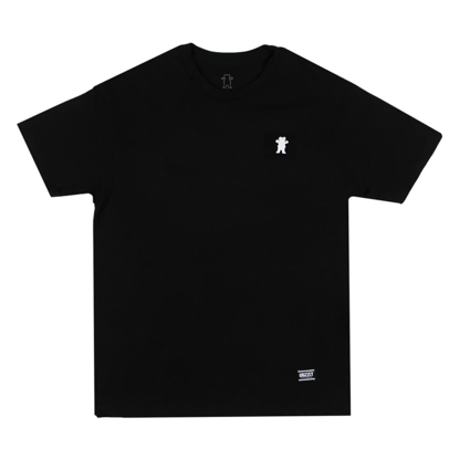 GRIZZLY GRIPTAPE EMBROIDERED OG BEAR T-SHIRT BLACK/WHITE L