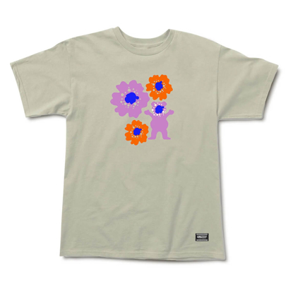 GRIZZLY GRIPTAPE SMELL THE FLOWERS T-SHIRT CREAM S