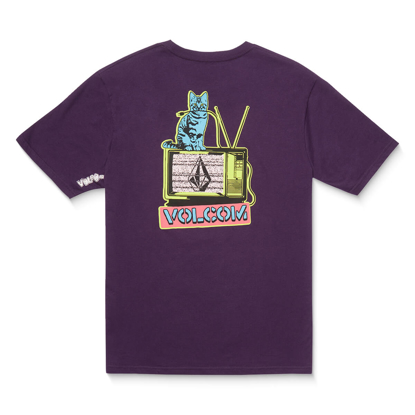 VOLCOM CATV T-SHIRT GRAPE ROYALE XL