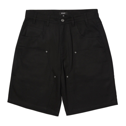 HUF CLASSIC H DOUBLE KNEE WORK SHORT BLACK 30