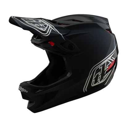 TROY LEE DESIGNS D4 POLYACRYLITE HELMET SHADOW BLACK S