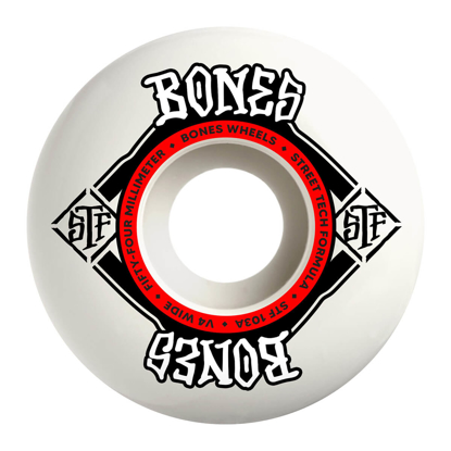 BONES STF WIDE 54MM V4 103A WHITE 54MM